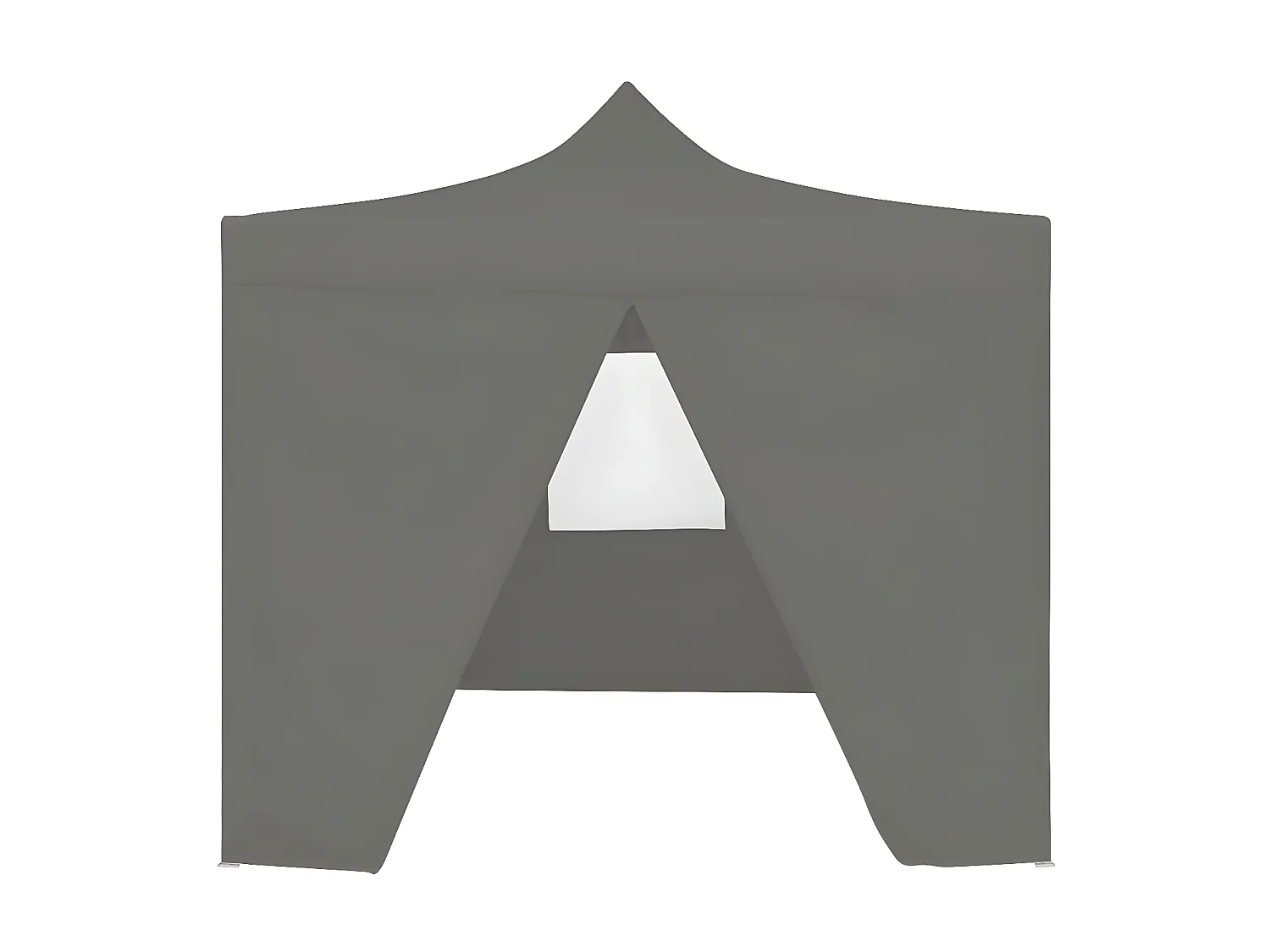 Tenda dobrável profissional festas 4 paredes 2x2m aço antracite PT383529