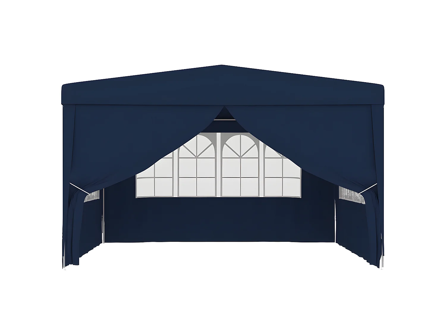 Carpa profesional para fiestas con paredes azul 90 g/m² 4x4 m ES289412