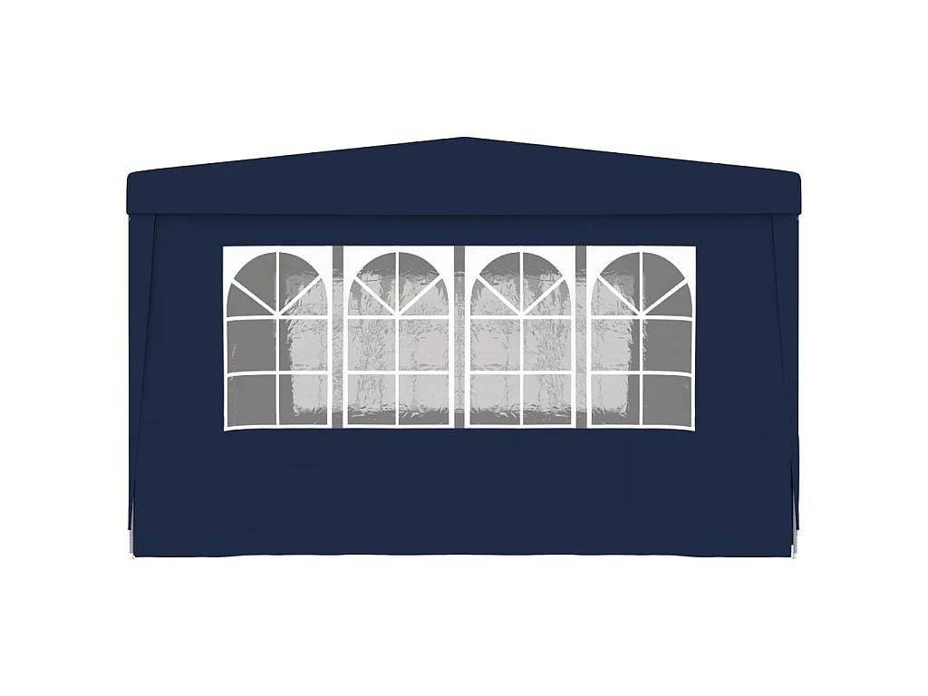 Carpa profesional para fiestas con paredes azul 90 g/m² 4x4 m ES289412