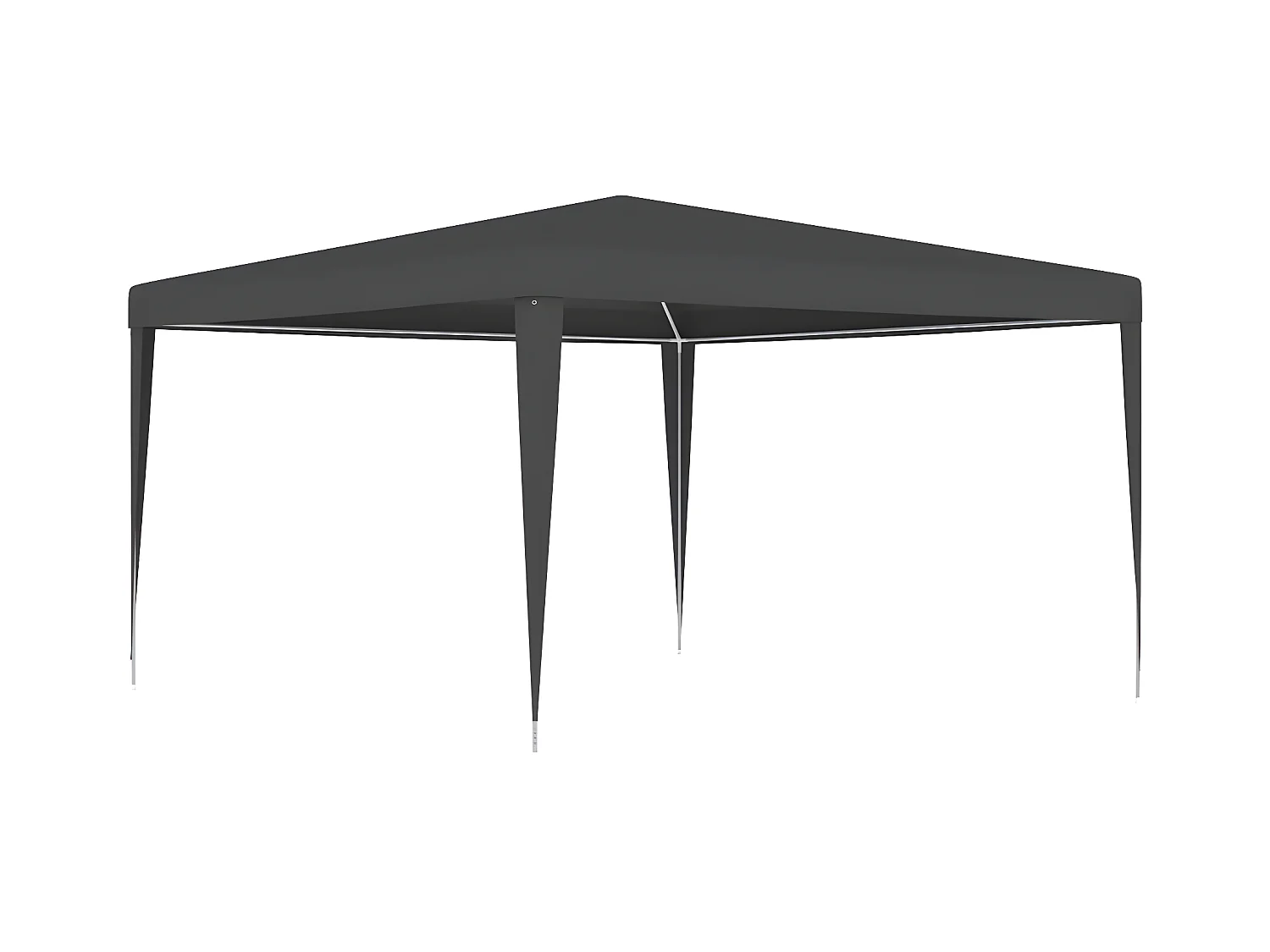 Tente de réception professionnelle 4x4 m Anthracite 90 g/m² WVGQ1637