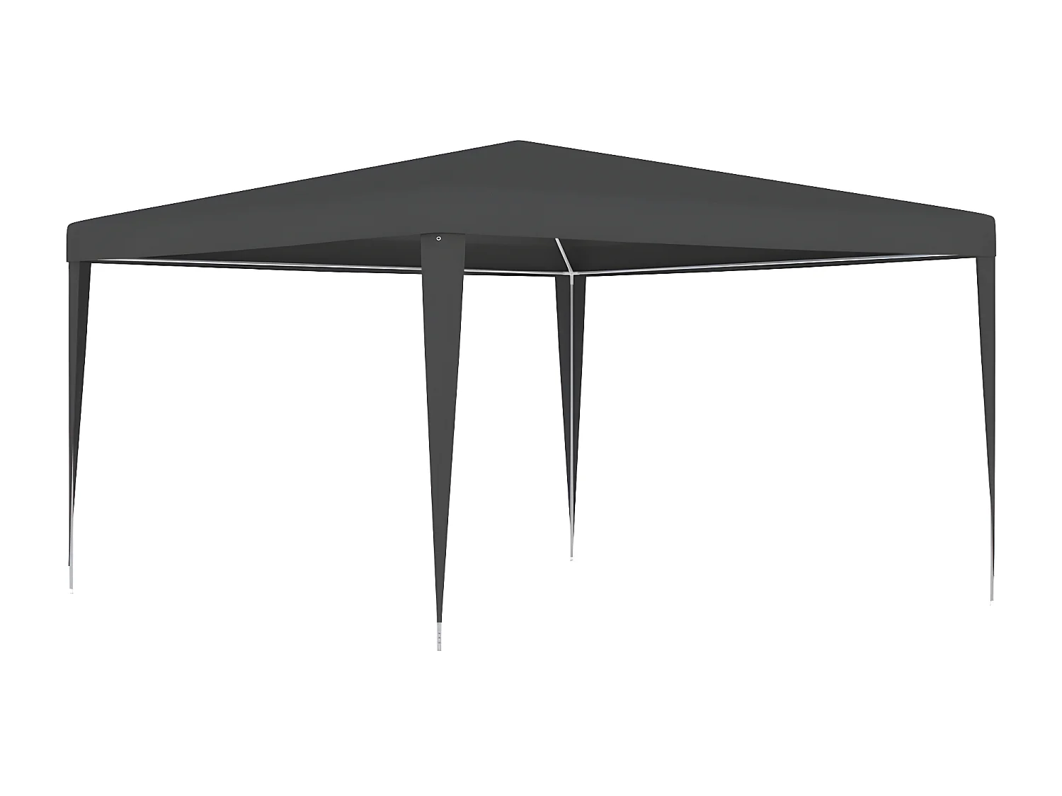 Partytent professioneel 90 g/m² 4x4 m antraciet NL940179