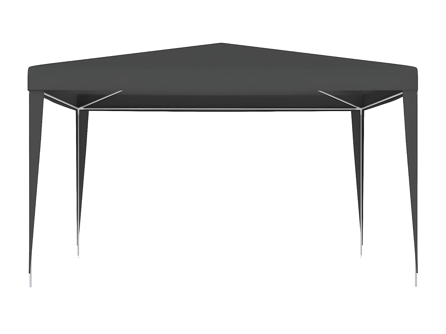 Partytent professioneel 90 g/m² 4x4 m antraciet NL940179