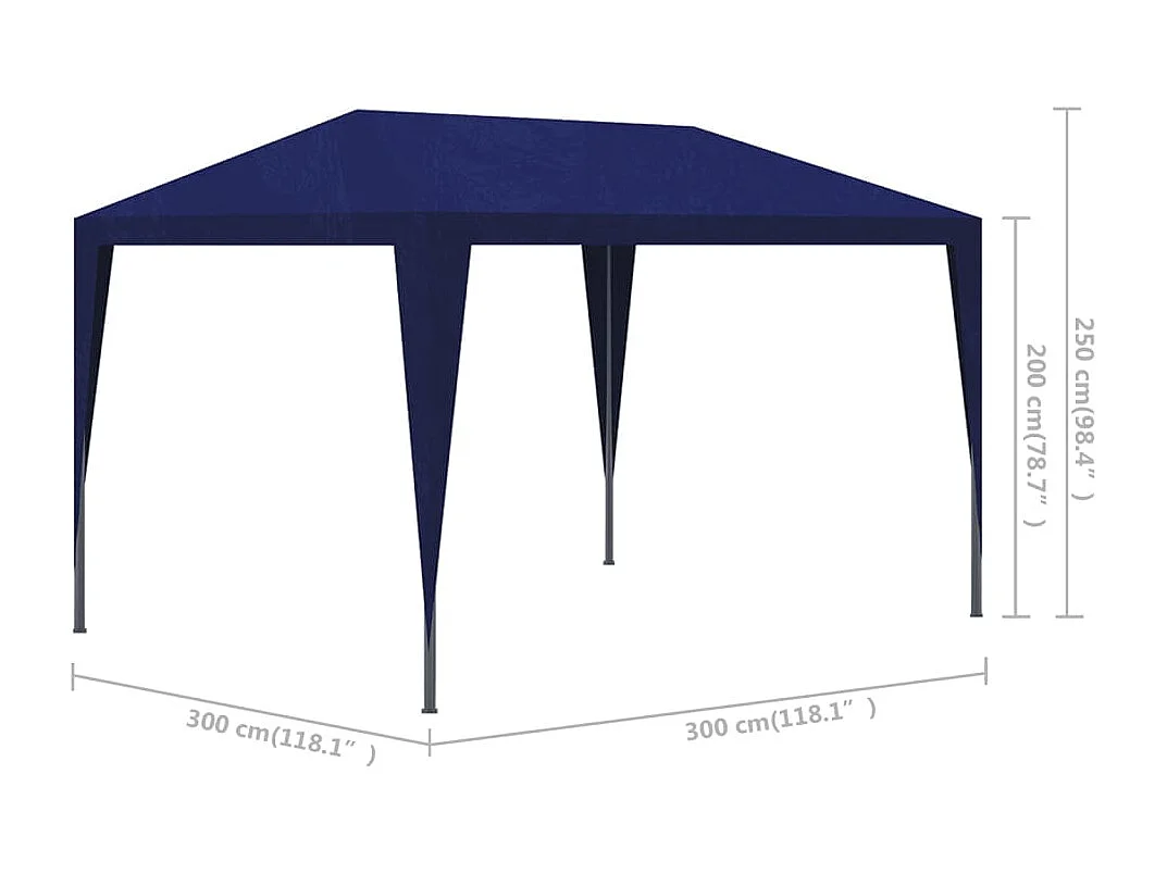 Carpa de fiestas azul 3x3 ES616741