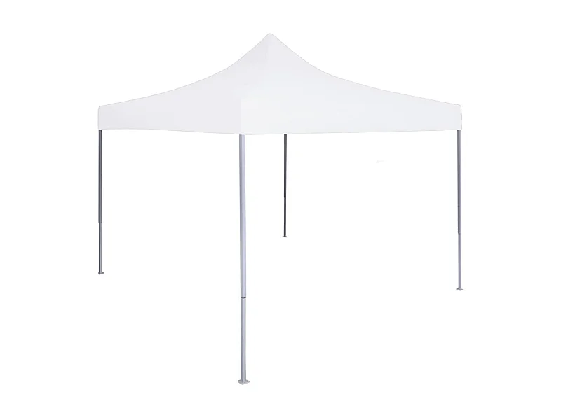Tenda dobrável profissional para festas 2x2 m aço branco PT502953