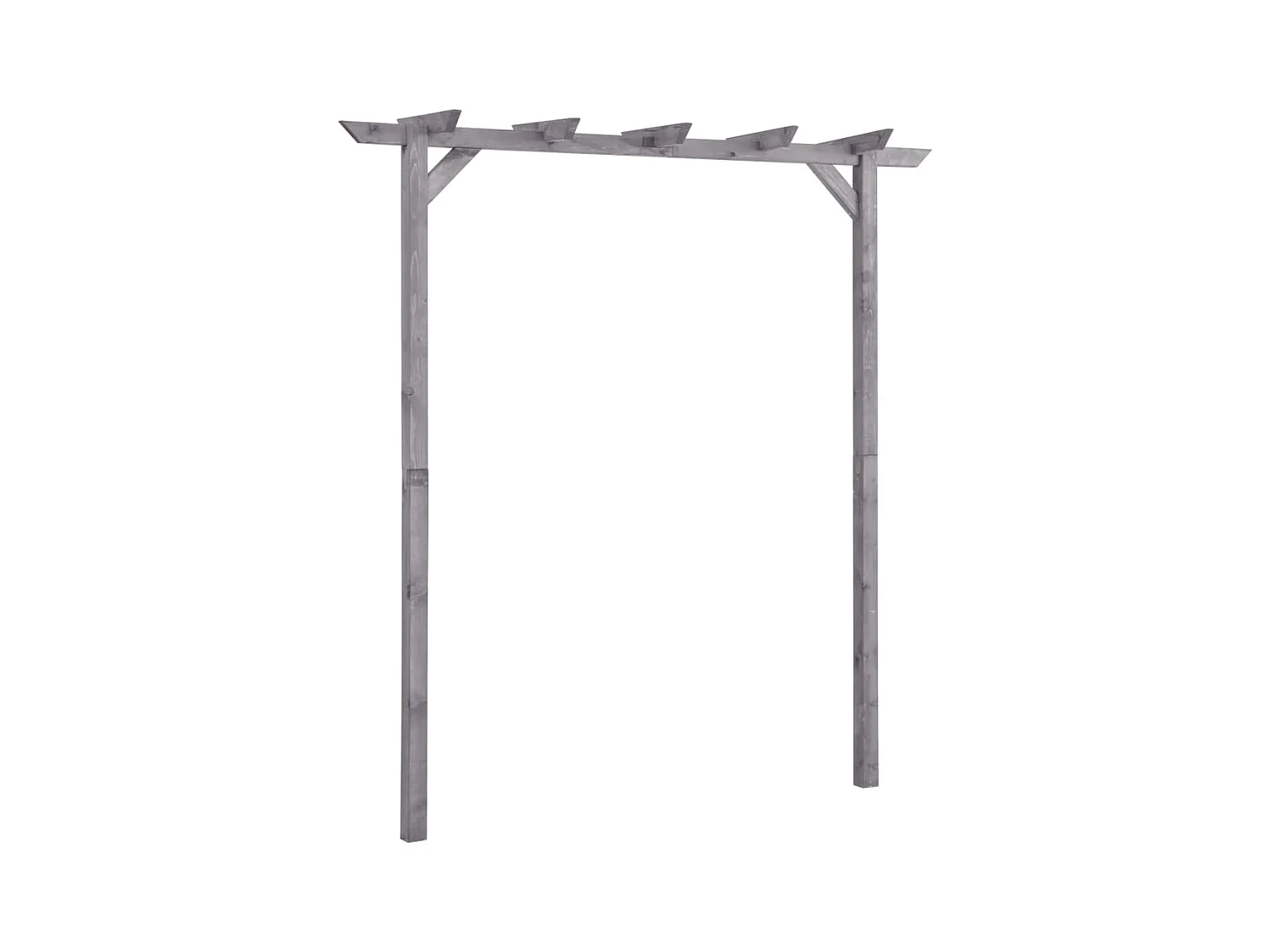 Pergola de jardin Gris 200x40x205 cm Bois de pin imprégné WVGQ6471