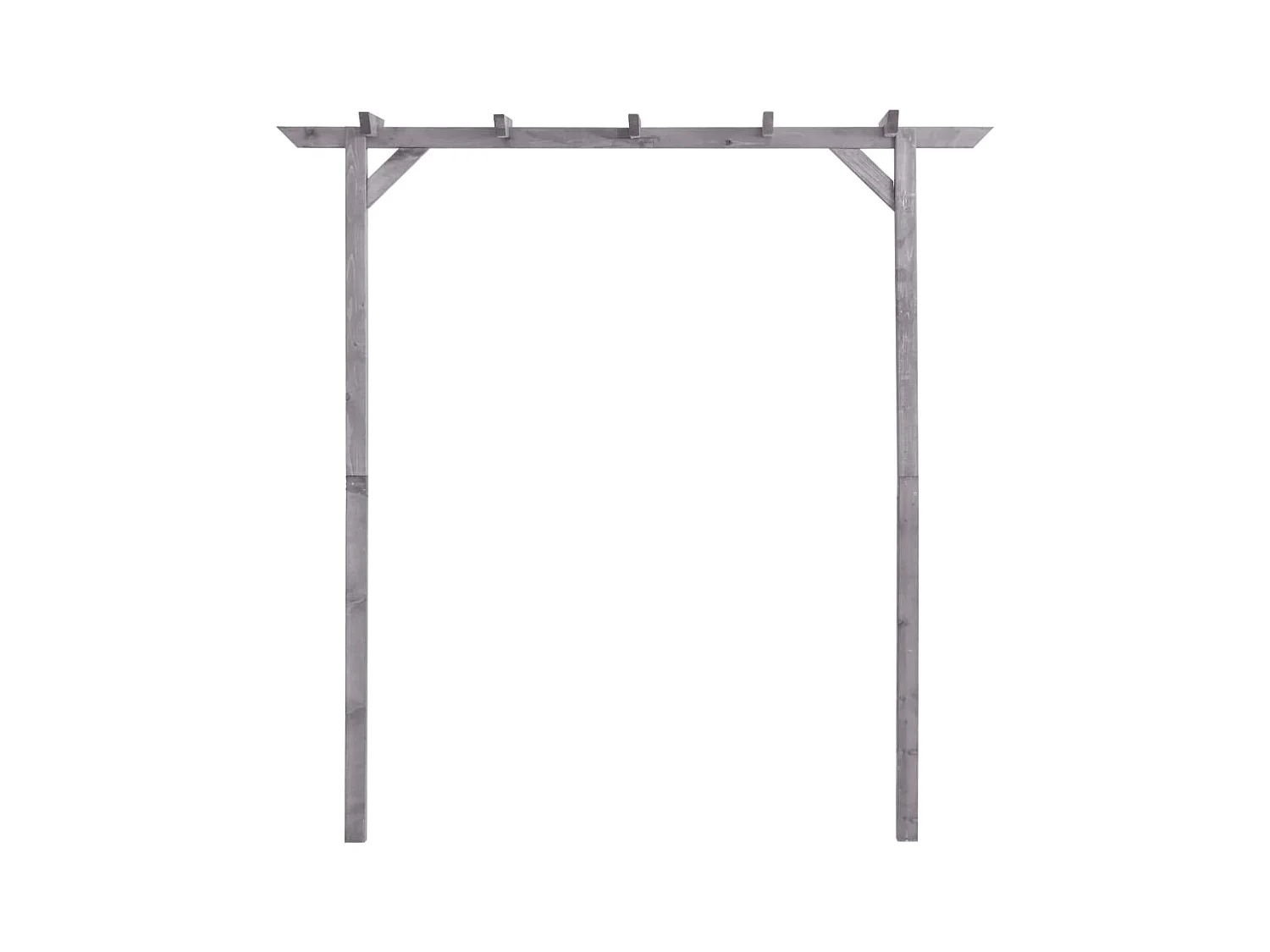 Pérgola de jardín de madera de pino impregnada 200x40x205 cm ES897437