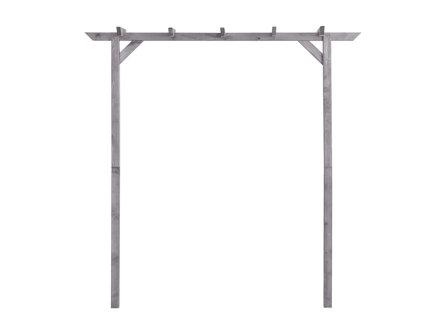 Pergola 200x40x205 cm geïmpregneerd grenenhout grijs NL369520