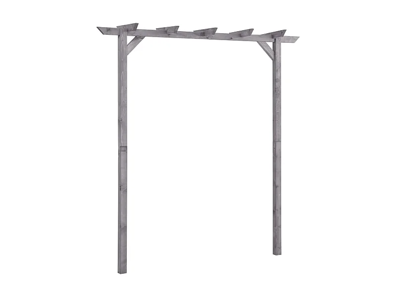 Pergola de jardin Gris 200x40x205 cm Bois de pin imprégné WVGQ6471