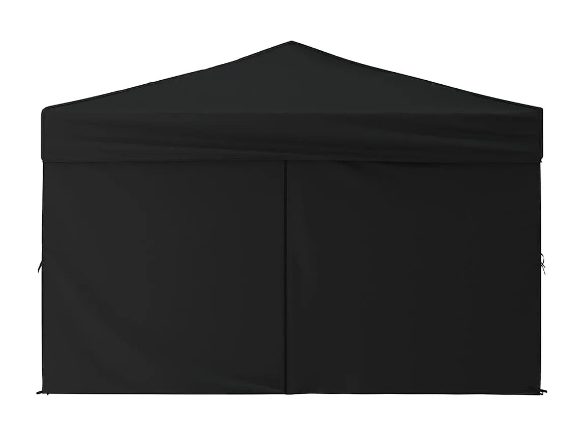 Tente de réception pliable avec parois Noir 3x3 m WVGQ9559