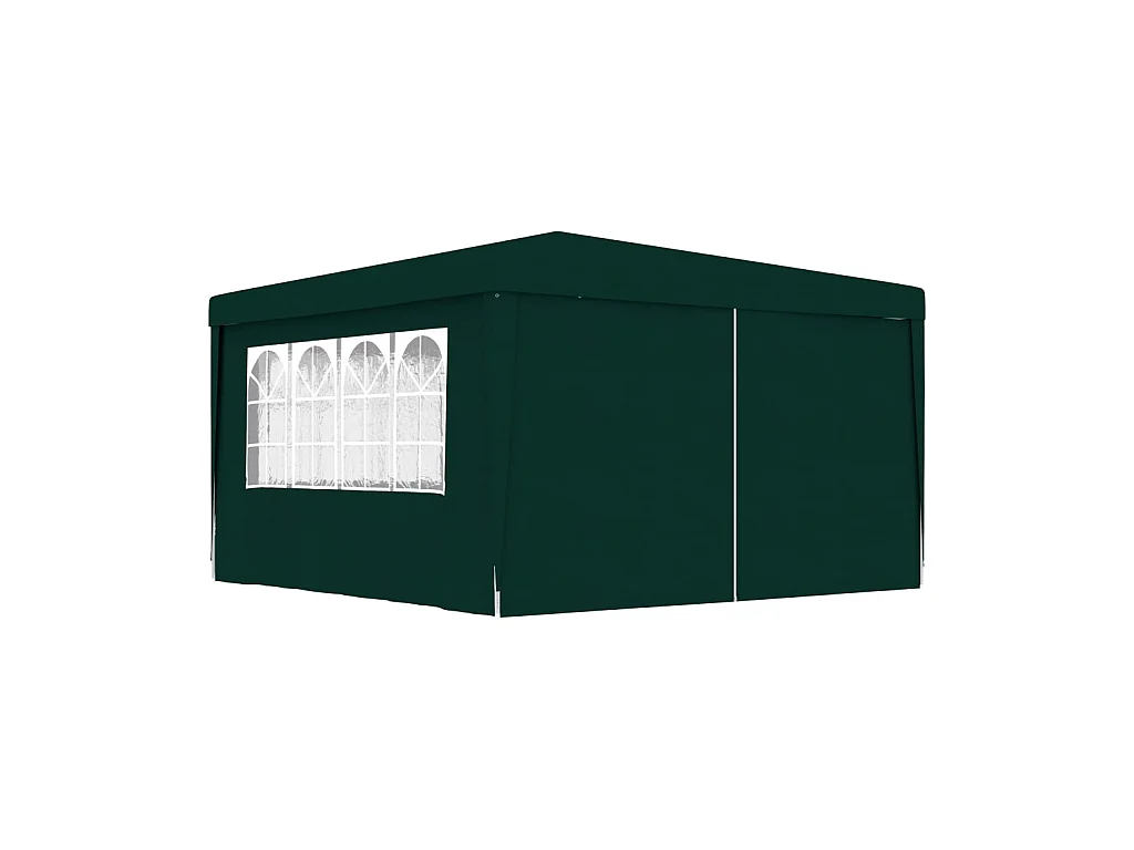 Tente de réception et parois latérales 4x4 m Vert 90 g/m² WVGQ9772