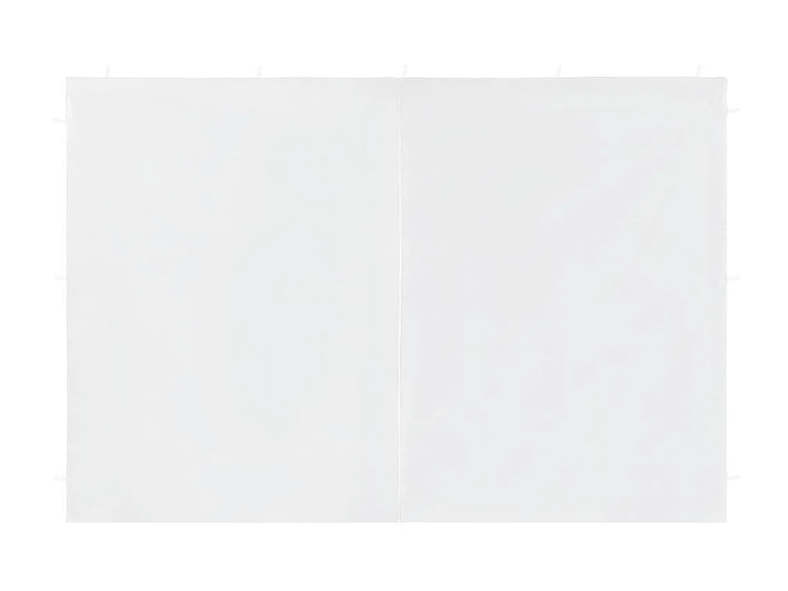 Parois de Tente de réception 2 pcs et fermeture éclair PE Blanc  WVGQ8472