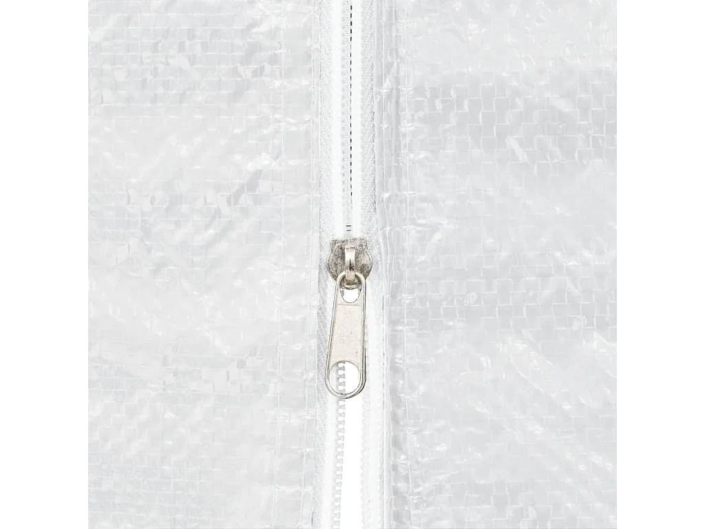 Parois de Tente de réception 2 pcs et fermeture éclair PE Blanc  WVGQ8472