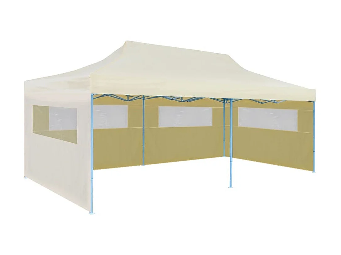 Tente de réception pliable crème 3 x 6 m WVGQ7024