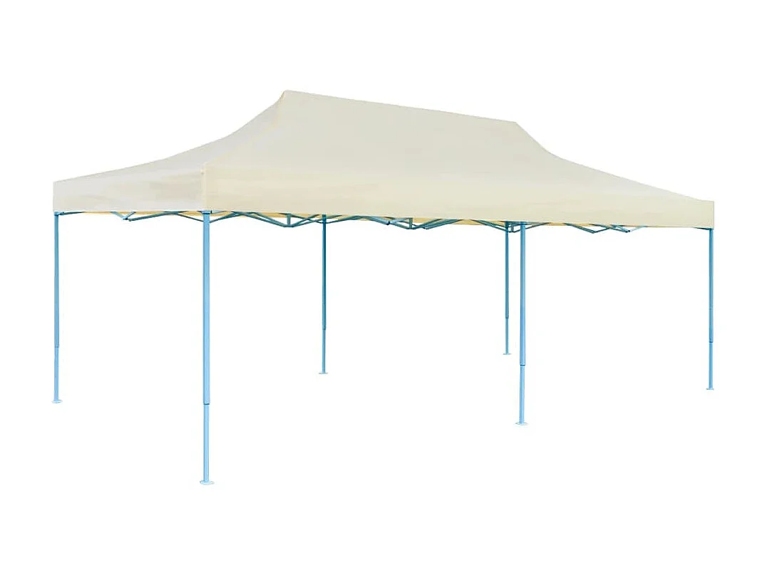 Tente de réception pliable crème 3 x 6 m WVGQ7024