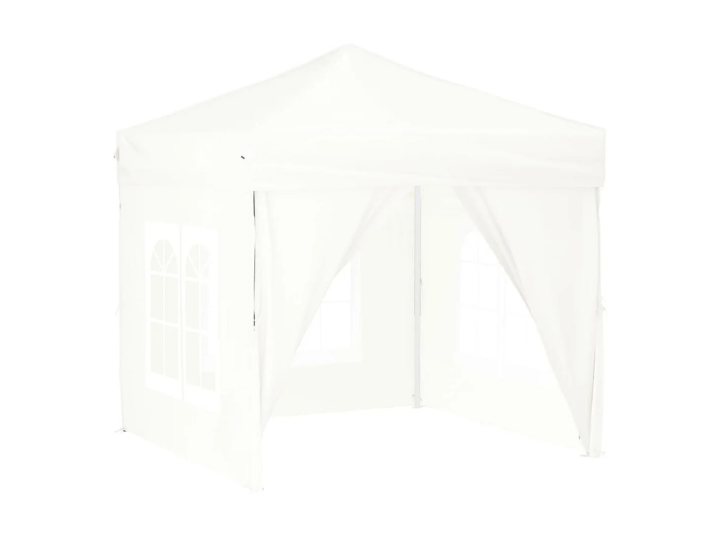 Tente de réception pliable avec parois Blanc 2x2 m WVGQ2759