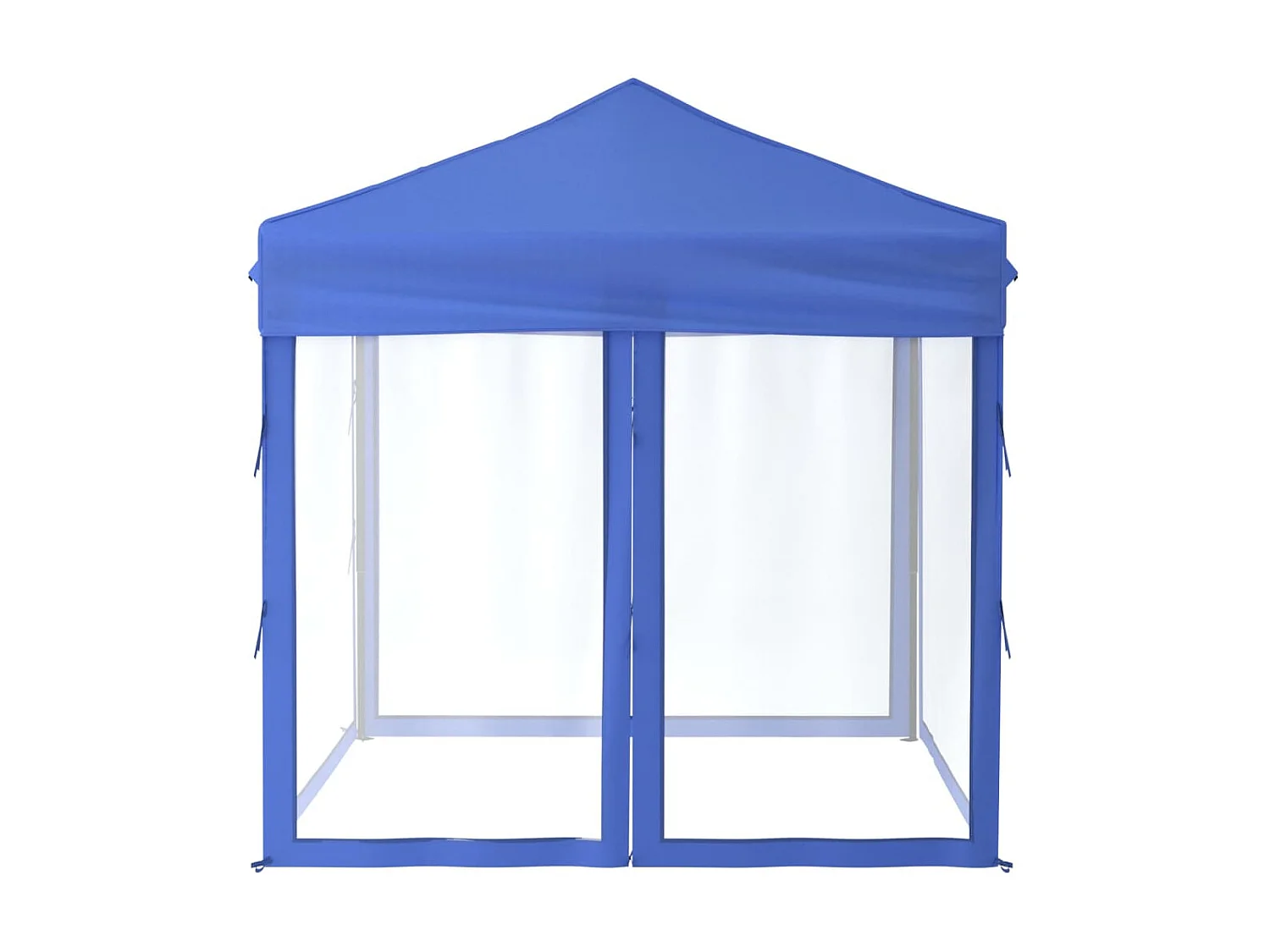 Carpa para fiestas plegable con paredes laterales azul 2x2 m ES972864
