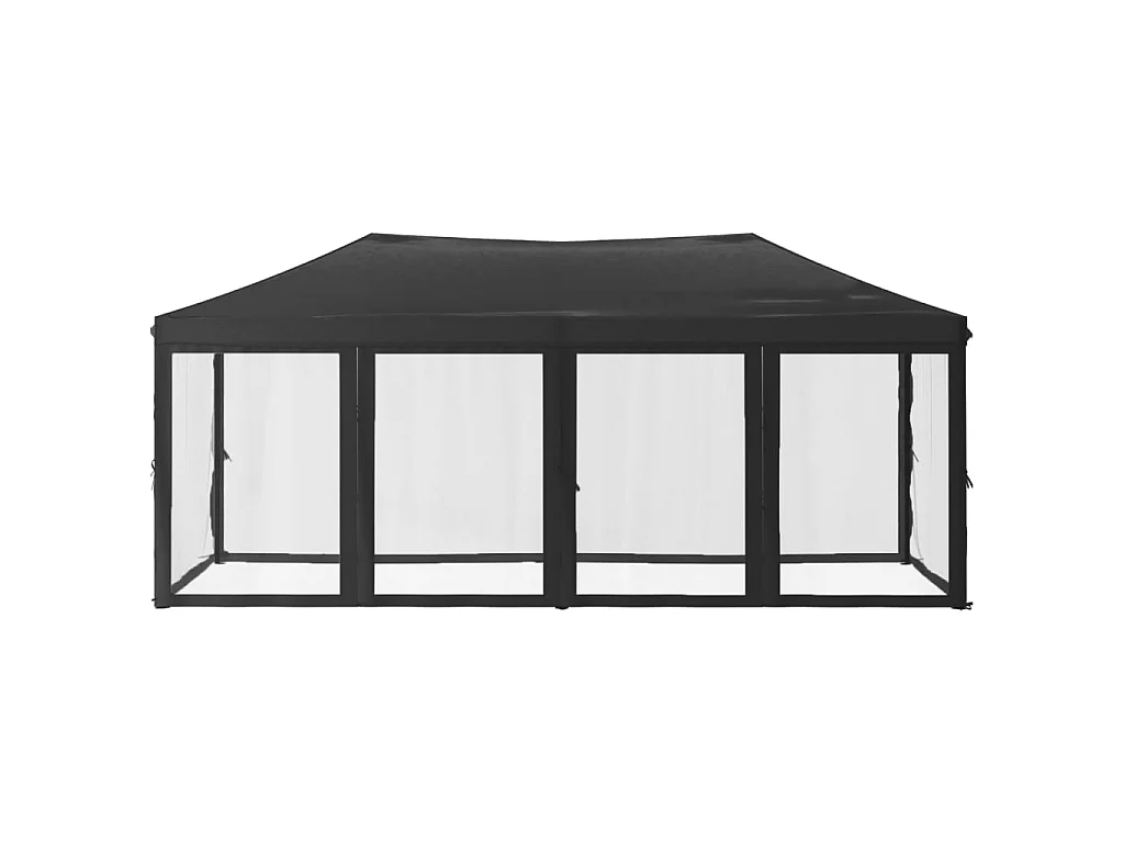 Tente de réception pliable avec parois Anthracite 3x6 m WVGQ4474