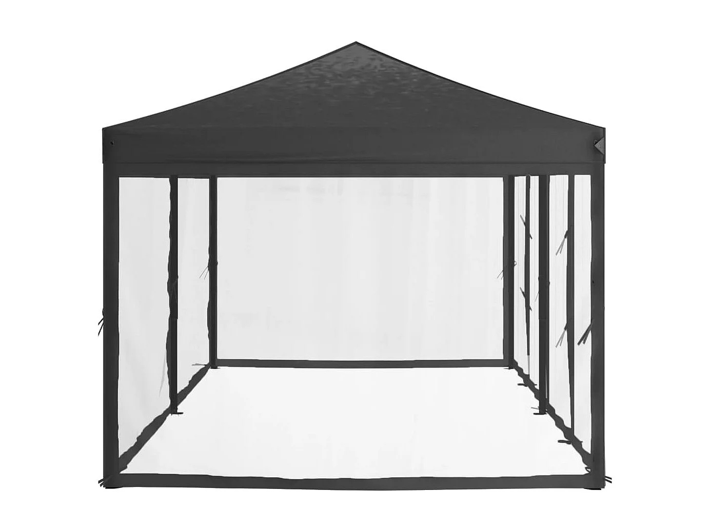 Tente de réception pliable avec parois Anthracite 3x6 m WVGQ4474