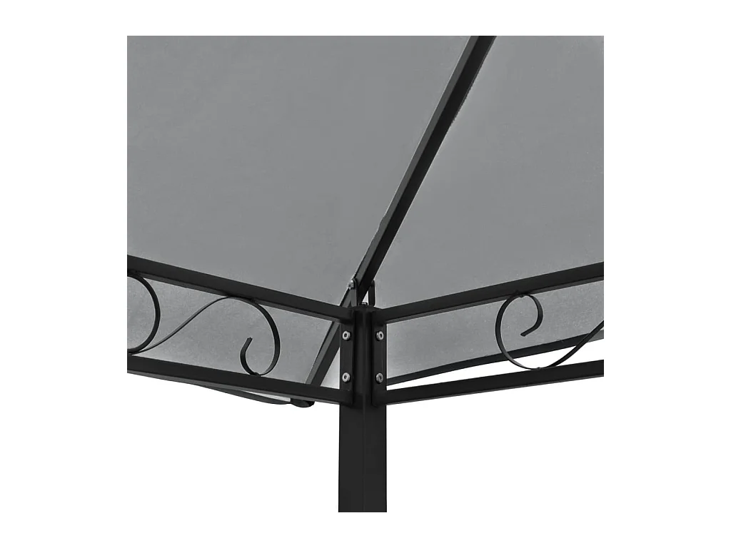 Tonnelle de jardin avec table et bancs 2,5x1,5x2,4m Anthracite WVGQ4388
