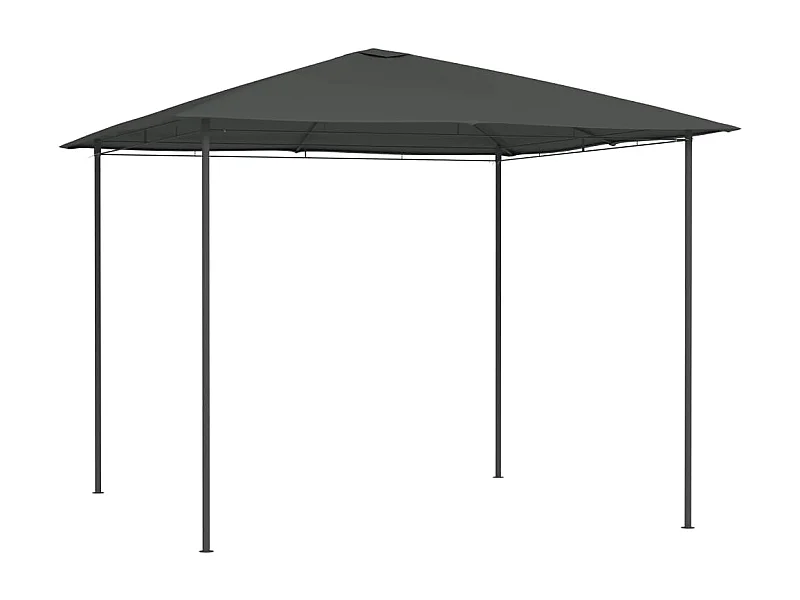 Gazebo - Tenda de recepção 3x3x2,6 m 160 g/m² antracite PT788312