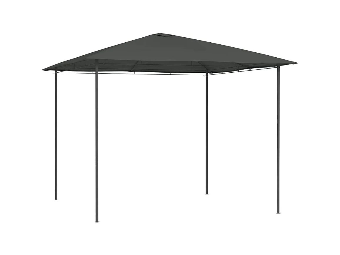 Tonnelle 3x3x2,6 m Anthracite 160 g/m² WVGQ5359