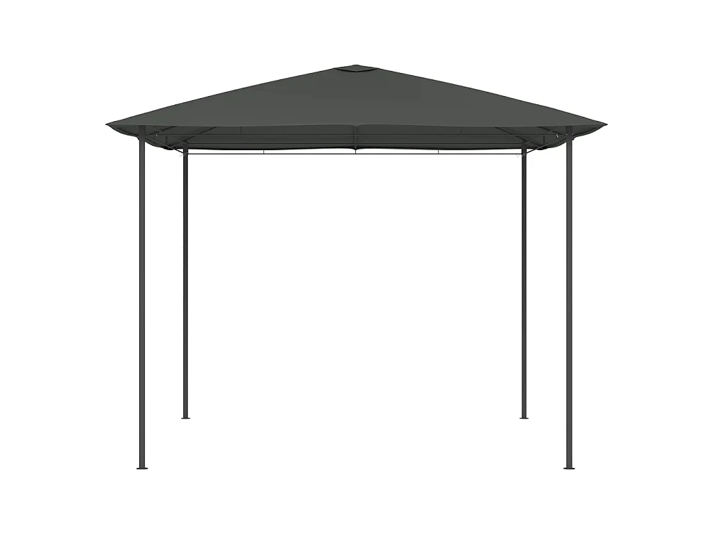 Tonnelle 3x3x2,6 m Anthracite 160 g/m² WVGQ5359