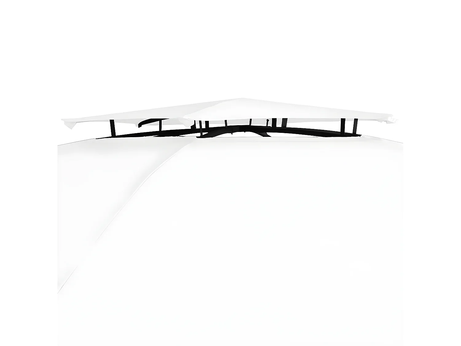 Tonnelle de jardin avec rideaux 360x312x265 cm Blanc 180 g/m² WVGQ7422