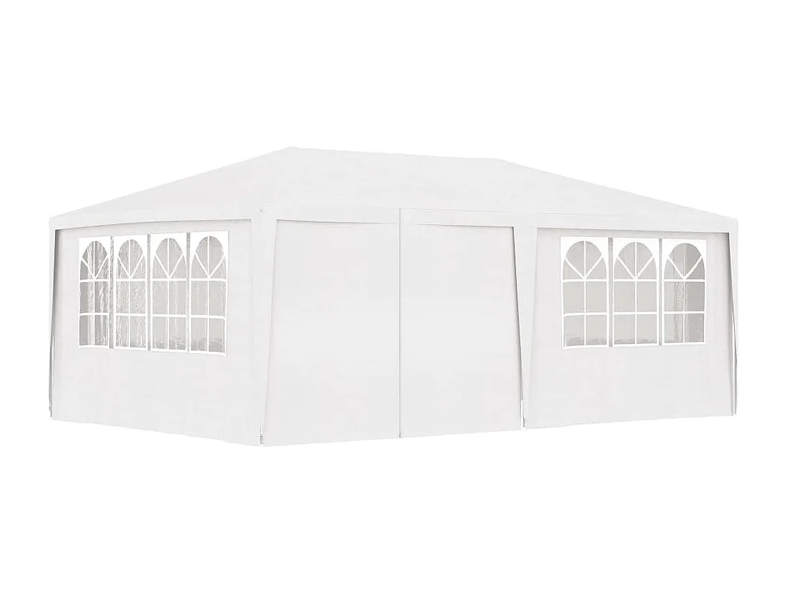 Tente de réception et parois latérales 4x6 m Blanc 90 g/m² WVGQ7419