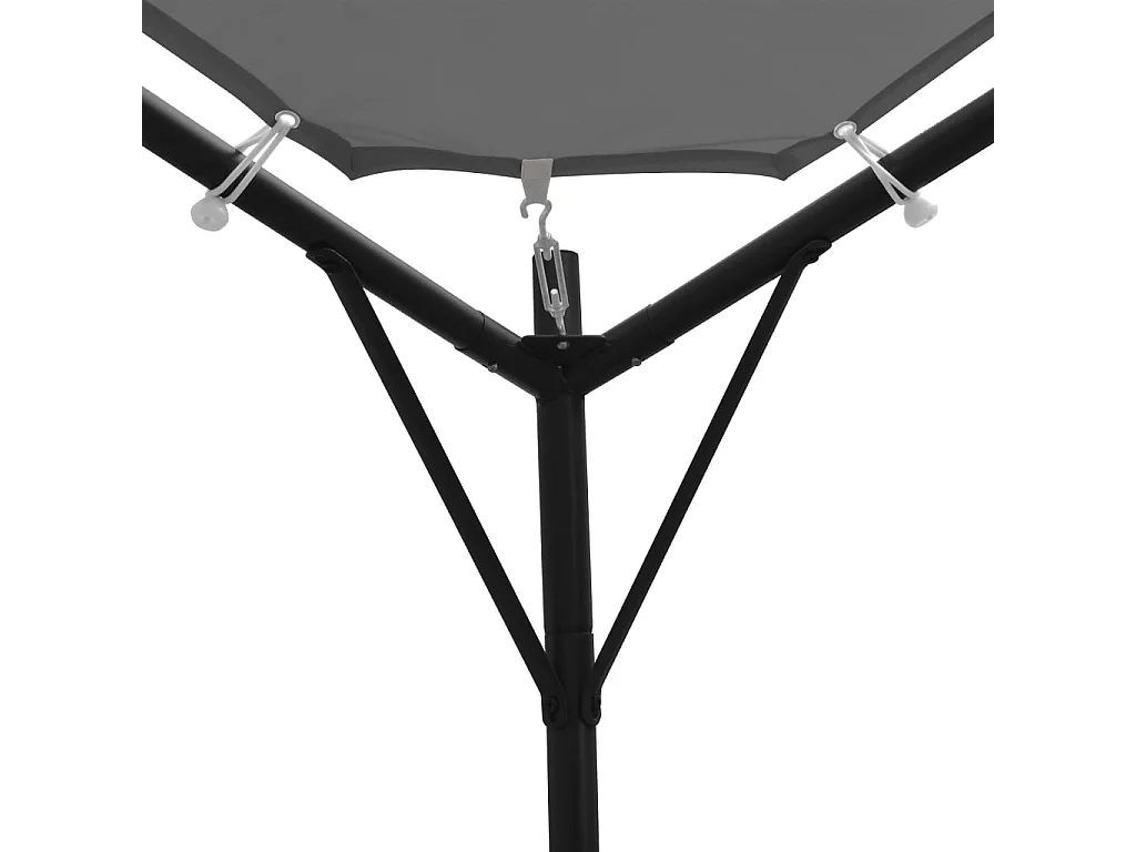 Tonnelle 4 x 4 m Anthracite WVGQ4327