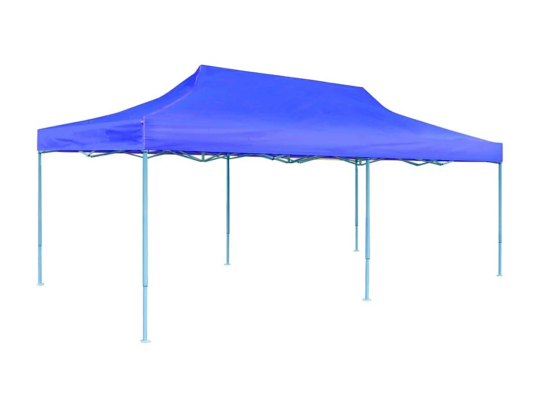 Tenda pop-up dobrável 3 x 6 m azul PT518672
