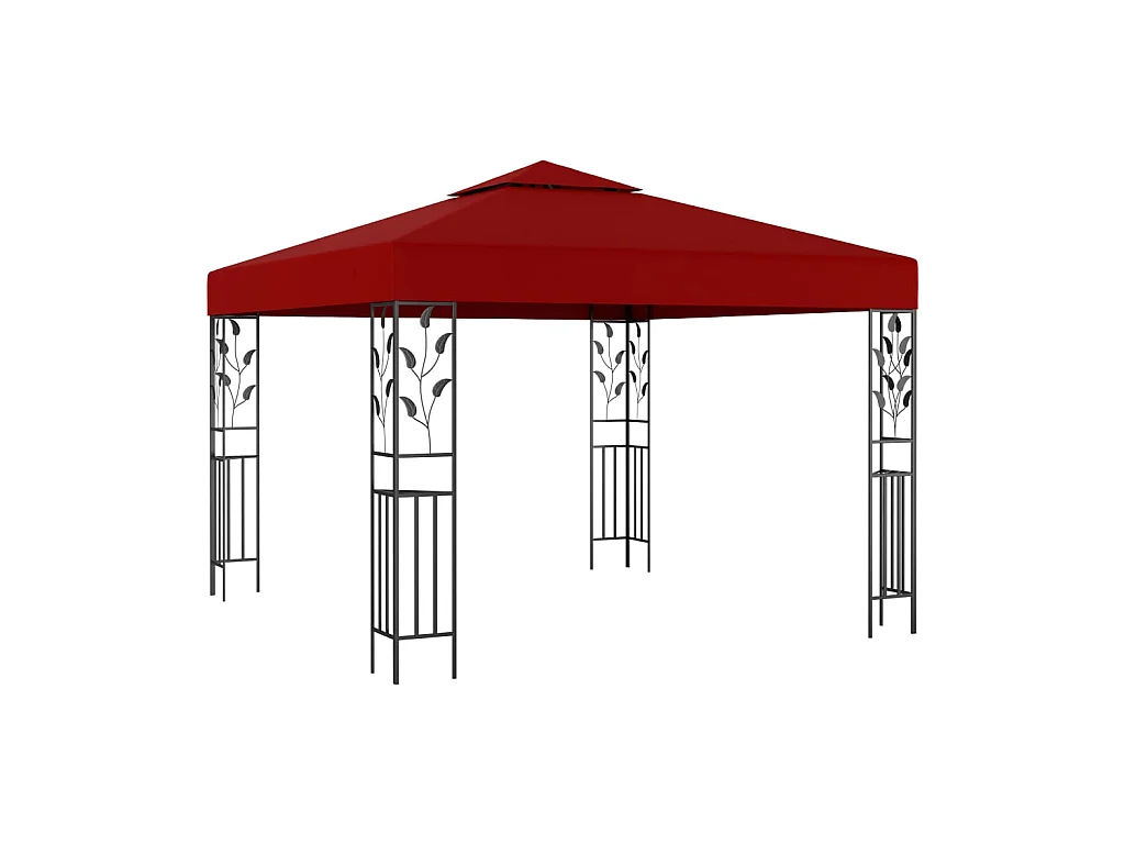 Tonnelle 3x3 m Rouge bordeaux WVGQ3309