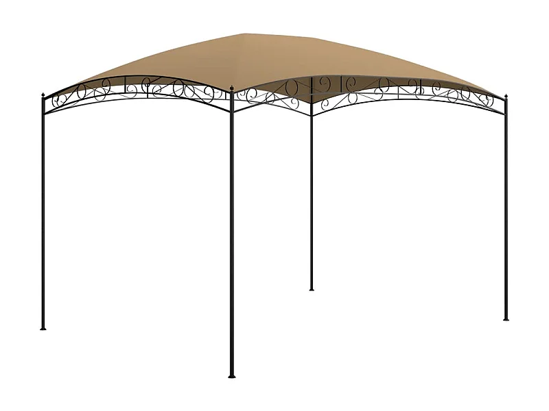 Tonnelle 3x4x2,65 m Taupe 180 g/m² WVGQ1046