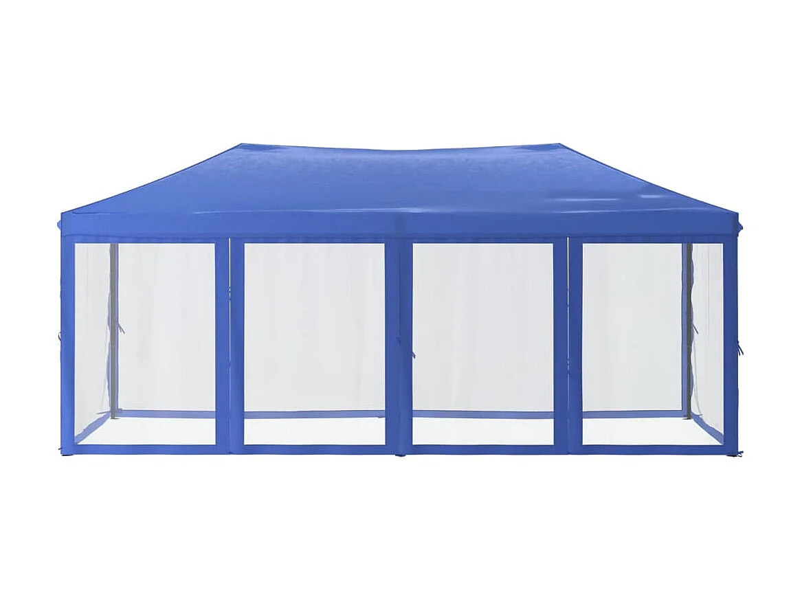 Tente de réception pliable avec parois Bleu 3x6 m WVGQ4496
