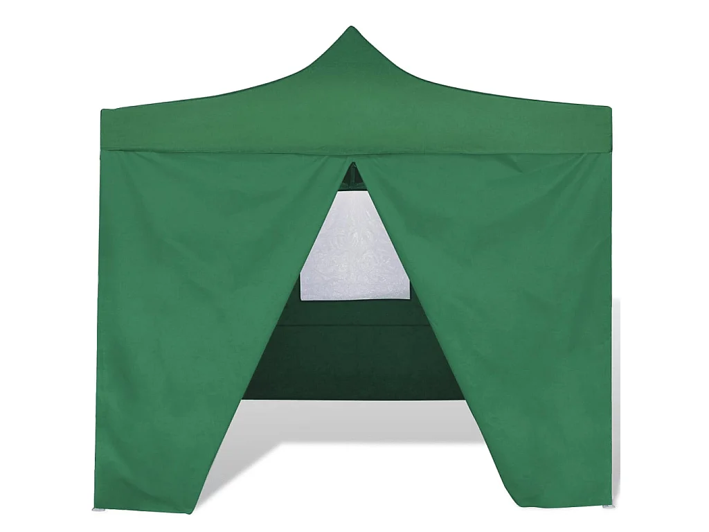 Tenda dobrável 3 x 3 m verde com 4 paredes PT978858
