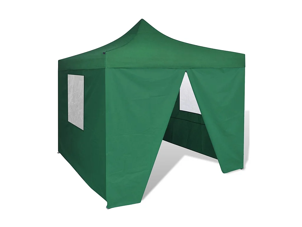 Tente pliable verte 3 x 3 m avec 4 parois  WVGQ8170