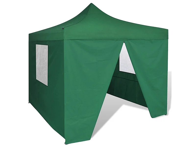 Vouwtent met 4 zijwanden 3x3 m groen NL940393
