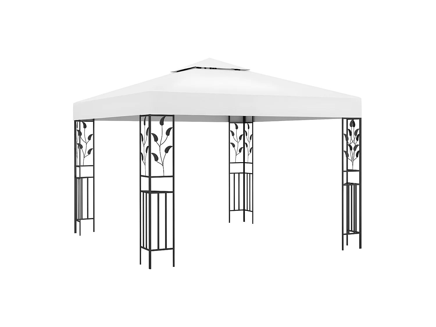 Tonnelle 3x3 m Blanc 180 g/m² WVGQ4357