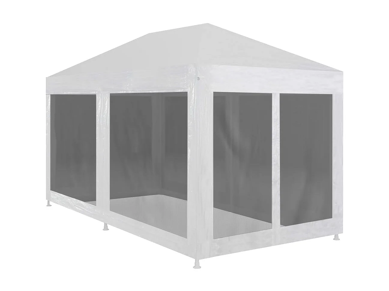 Tente de réception avec 6 parois en maille 4 x 3 m WVGQ9206