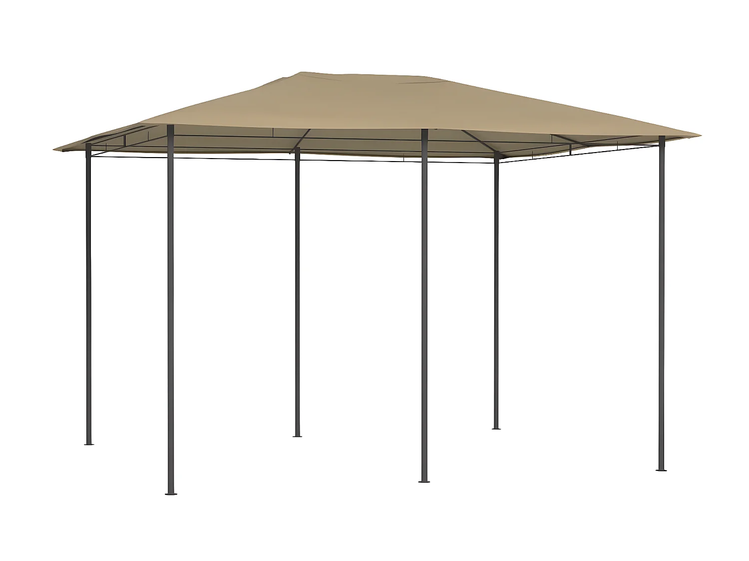 Tonnelle 3x4x2,6 m Taupe 160 g/m² WVGQ5066