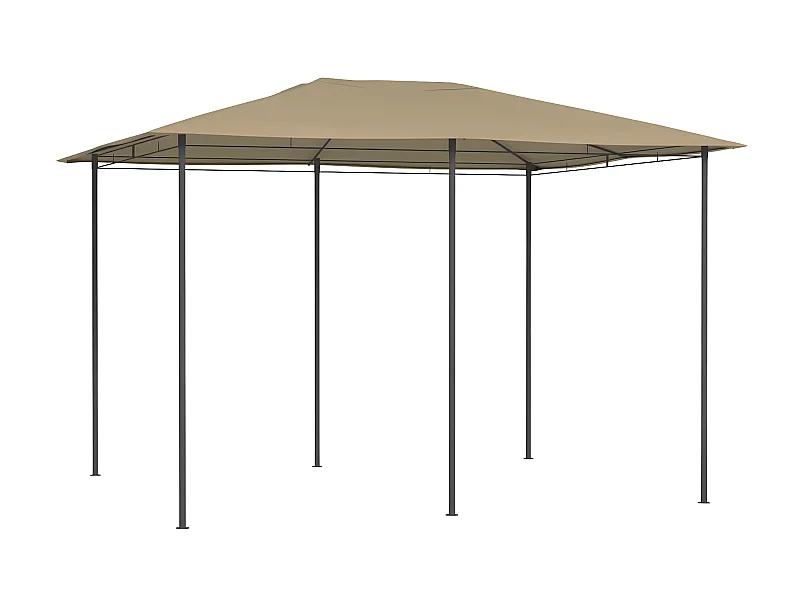 Tonnelle 3x4x2,6 m Taupe 160 g/m² WVGQ5066