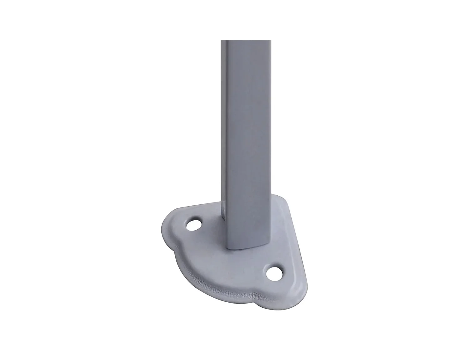 Partytent met 2 zijwanden inklapbaar 3x3 m staal wit NL271450