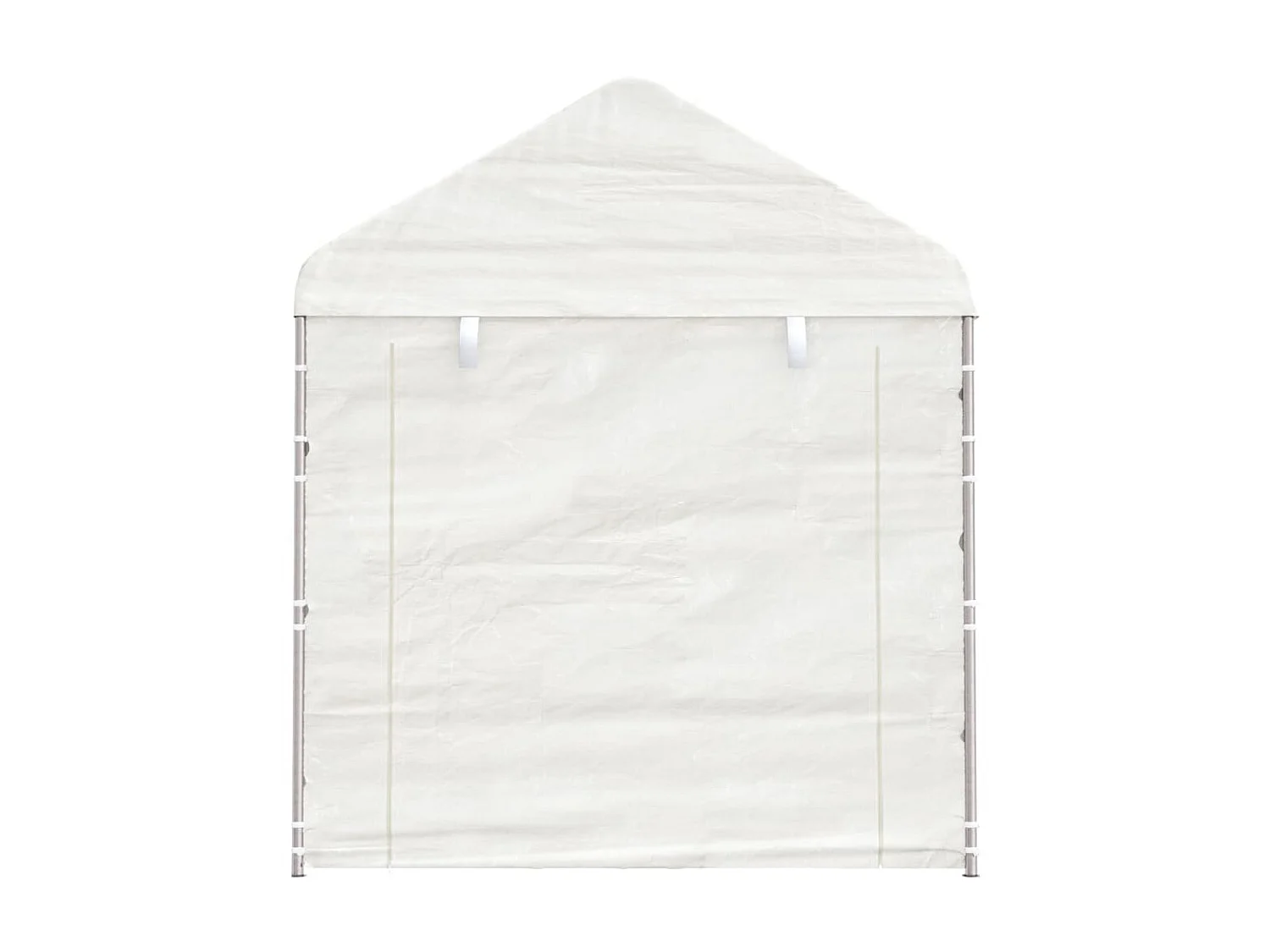 Prieel met dak 2,28x2,23x2,69 m polyetheen wit NL190718