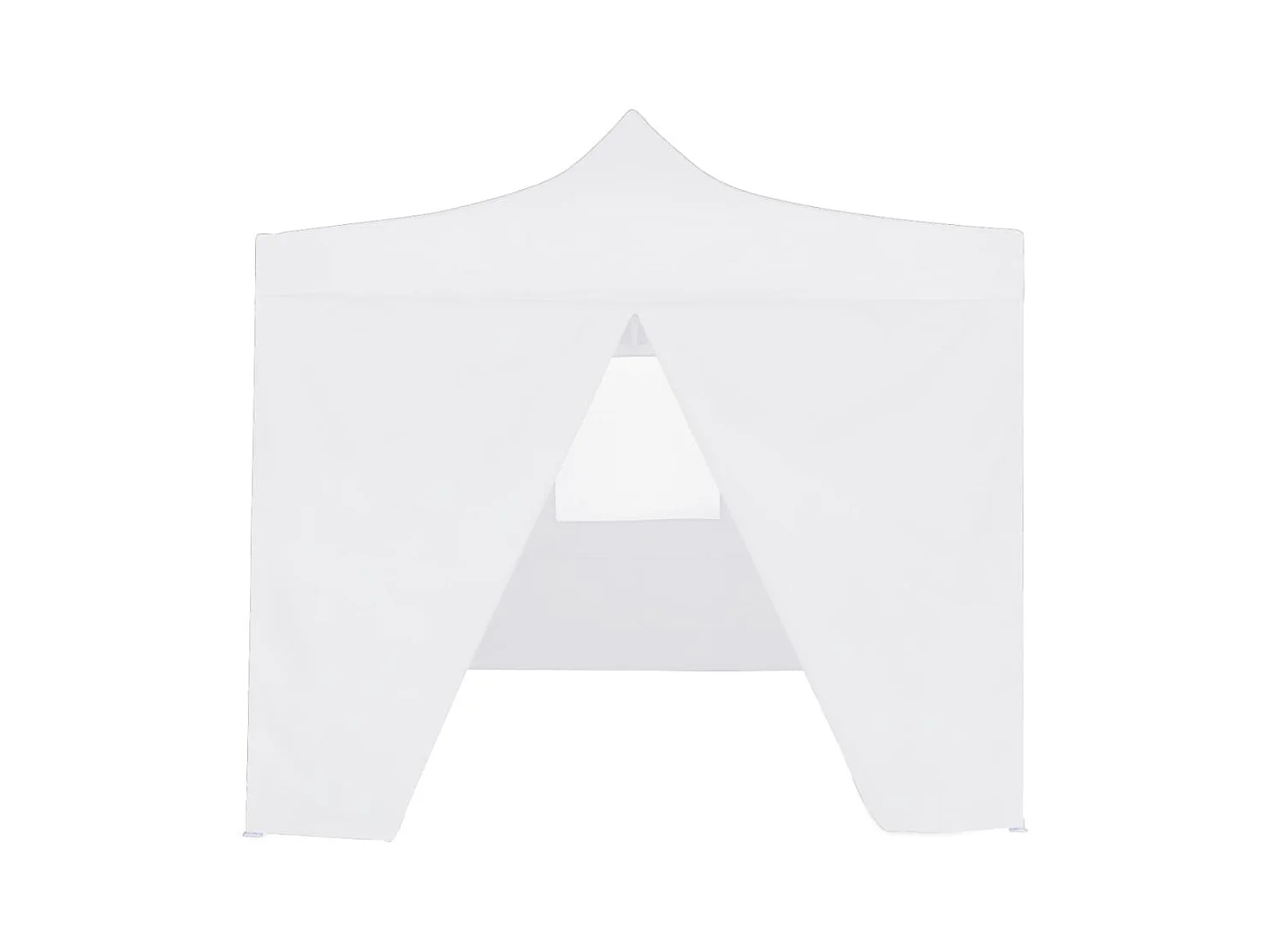 Partytent met 4 zijwanden inklapbaar 3x3 m staal wit NL104475