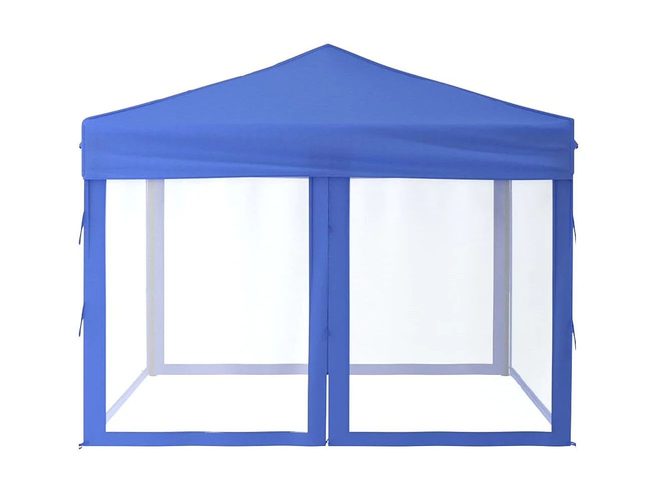 Tenda para festas dobrável com paredes laterais 3x3 m azul PT541635