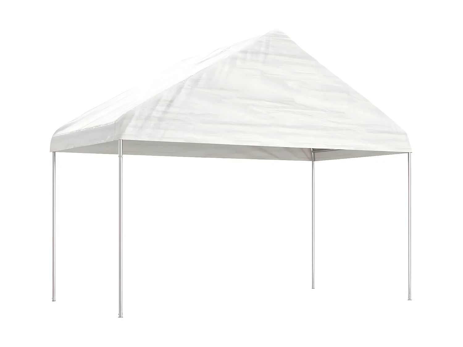 Gazebo - Tenda de recepção com telhado 8,92x4,08x3,22 m polietileno branco PT191490