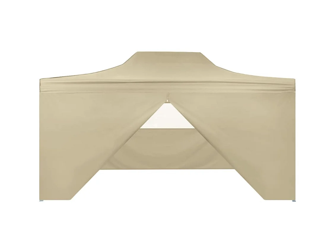 Vouwtent pop-up met 4 zijwanden 3x4,5 m crèmewit NL952716