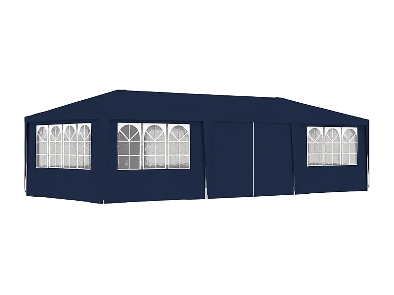 Tenda festas profissional c/ paredes laterais 4x9m 90g/m² azul PT878881