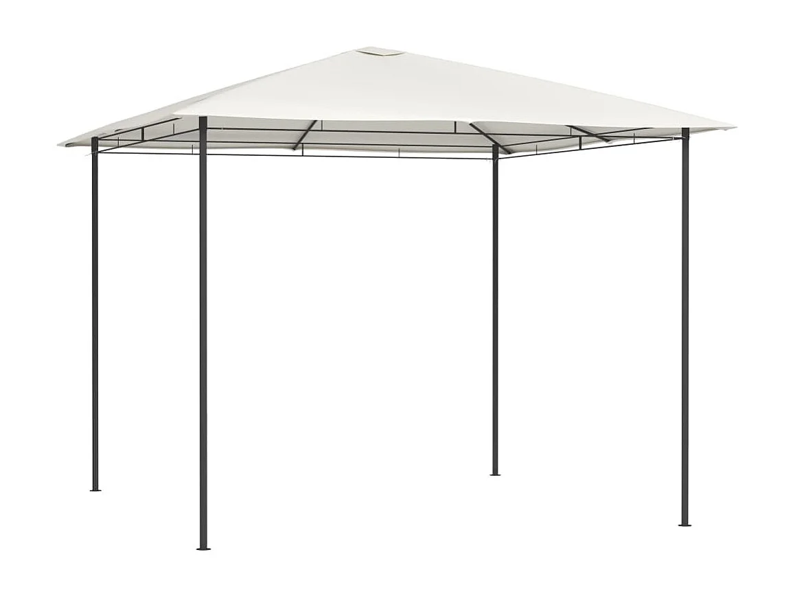 Gazebo - Tenda de recepção 3x3x2,6 m 160 g/m² cor creme PT209248