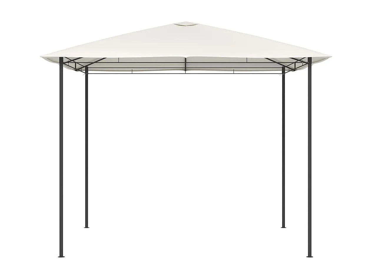 Gazebo - Tenda de recepção 3x3x2,6 m 160 g/m² cor creme PT209248