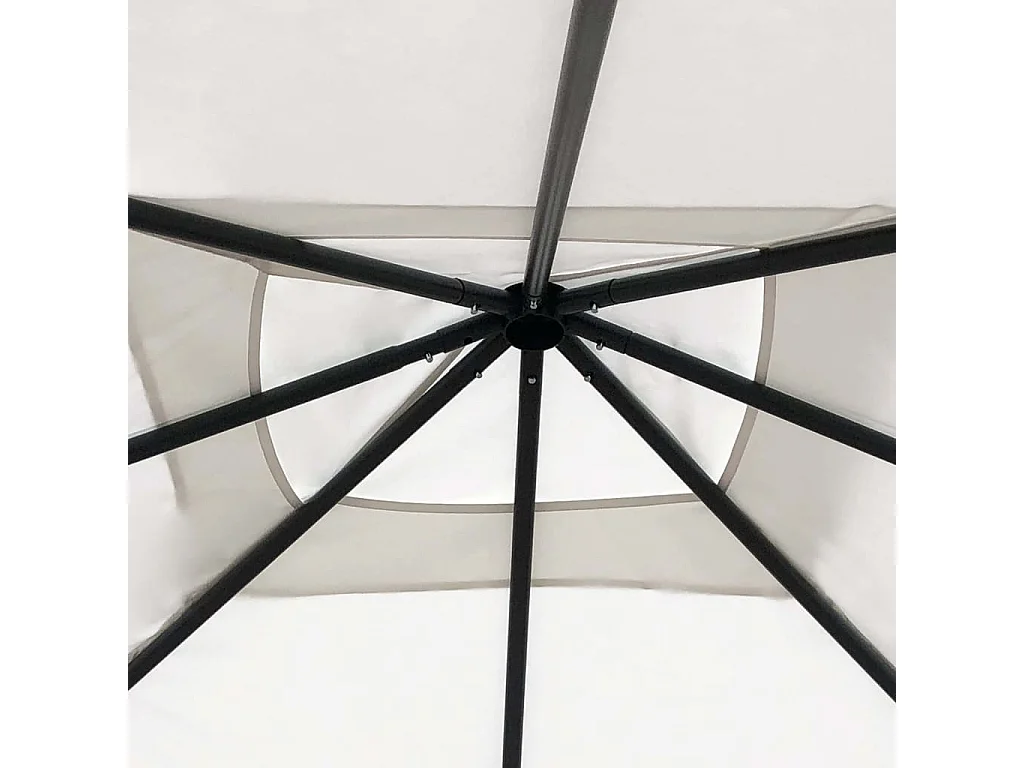 Gazebo - Tenda de recepção 3x3x2,6 m 160 g/m² cor creme PT209248